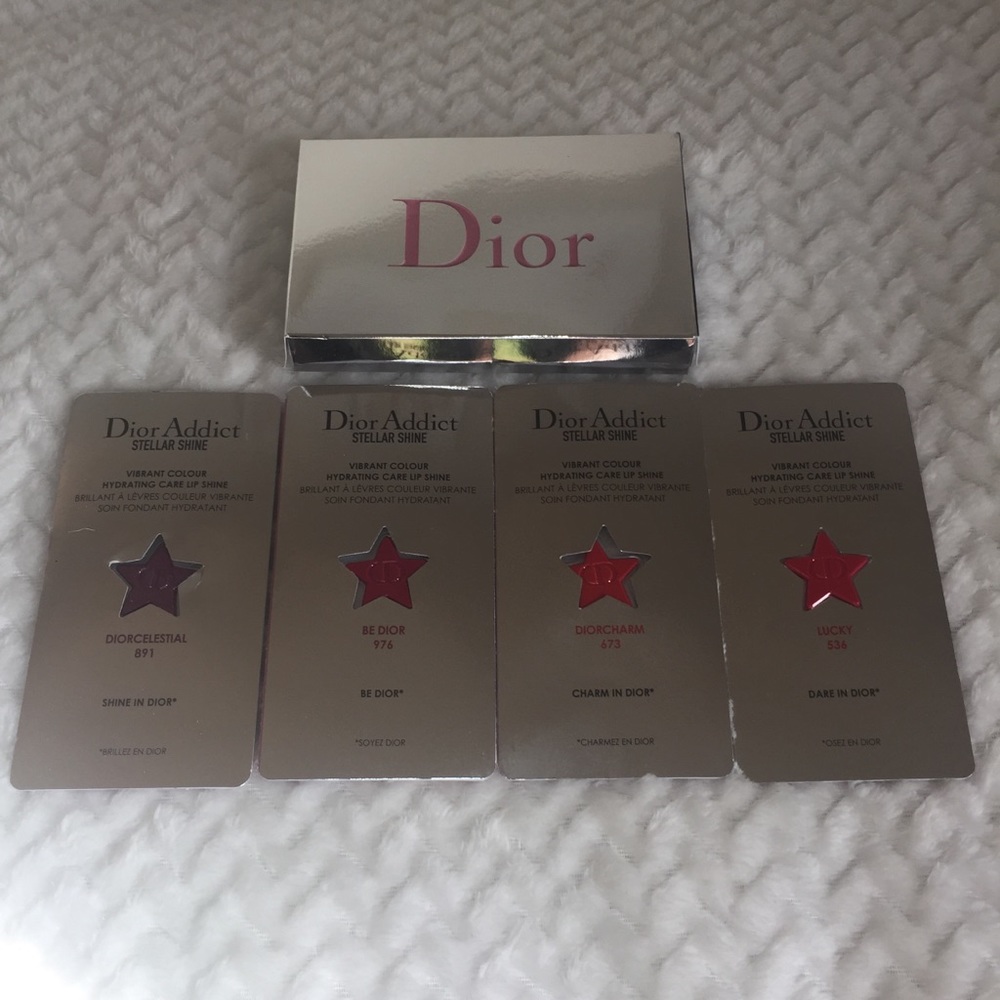 Dior Addict Stellar Shine Lipstick Sample Cards(4)